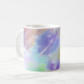 Mug Modern Abstract Watercolor Clouds Colorful Pastel (Devant gauche)