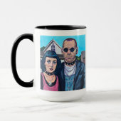 Mug Modern American Gothic Art - Grant Woods Inspired (Gauche)