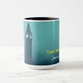 Mug Modern Art Deco London Foggy Skyline Custom (Centre)