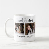 Mug Modern Best Friend Soul Sisters 5 Photo Collage (Gauche)