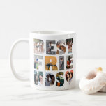 Mug Modern Best Friends 12 Photo Collage BFF Besties<br><div class="desc">Modern Best Friends 12 Photo Collage BFF Besties Café Mug</div>