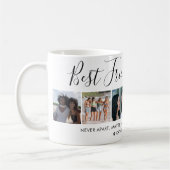 Mug Modern Best Friends 6 Photo Collage Script Citatio (Gauche)