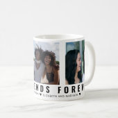 Mug Modern Best Friends Forever BFF 3 Photo Collage (Devant droit)