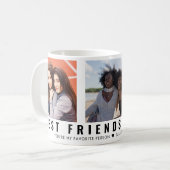 Mug Modern Best Friends Forever BFF 3 Photo Collage (Devant gauche)