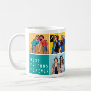 Mug Modern Best Friends Forever Photo Collage