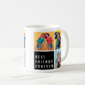 Mug Modern Best Friends Forever Photo Collage (Devant droit)