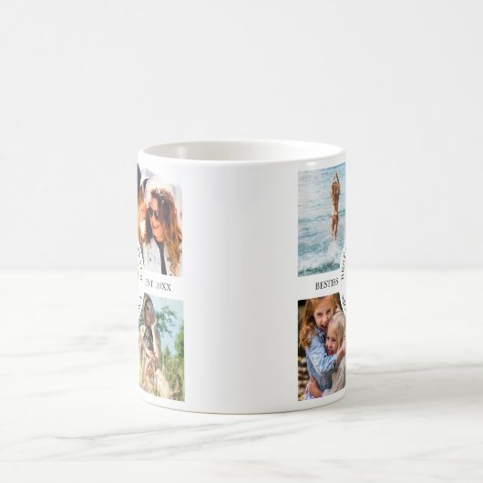 Mug Modern Best Friends Forever Photo Collage | Bestie (Centre)