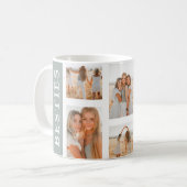 Mug Modern Best Friends Grille Photo Keepsaké Cadeau (Devant gauche)