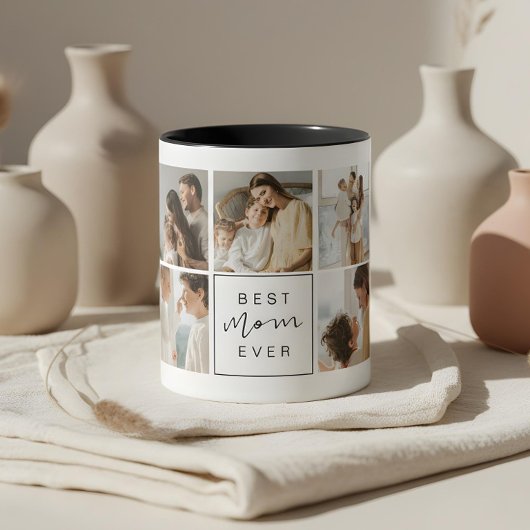 Mug Modern Best Maman Jamais Custom Photo Café