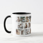 Mug Modern Best Mom Ever 11 Photos Collage Blanc (Gauche)