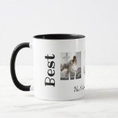 Mug Modern Best Mom Ever 3 Photos Collage Blanc (Gauche)