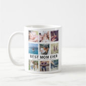 Mug Modern Best Mom Ever Collage photo Keepake (Gauche)