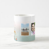 Mug Modern Best Mom Ever Floral Photo Collage (Centre)
