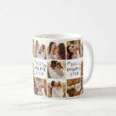 Mug Modern Best Mom Ever Multi Photo Collage de conser (Devant droit)