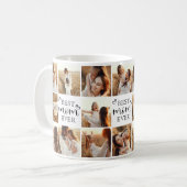 Mug Modern Best Mom Ever Multi Photo Collage de conser (Devant gauche)