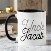 Mug Modern Black Gray and White For The Cool Uncle