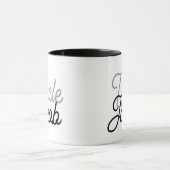 Mug Modern Black Gray and White For The Cool Uncle (Centre)