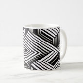 Mug Modern bold Abstract Monochrome Geometric Pattern (Devant droit)