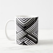Mug Modern bold Abstract Monochrome Geometric Pattern (Gauche)