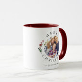 Mug Modern Botanical Photo Christmas (Devant droit)