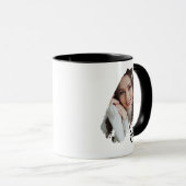 Mug Modern Brush Stroke Photo & Name Personalized (Devant droit)