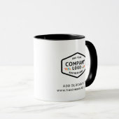 Mug Modern Business Logo Company Website Employee Swag (Devant droit)