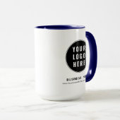 Mug Modern Business Logo Website Promotional Custom (Devant droit)