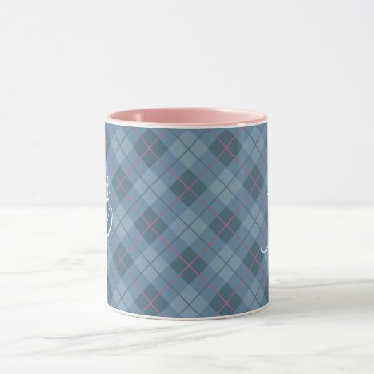 Mug Modern Checker Pattern thank you gift (Centre)