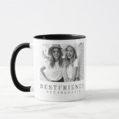 Mug Modern Chic Best Friends BFF Photo (Gauche)