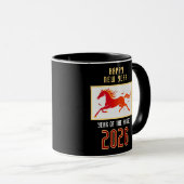 Mug Modern Chinese Fire Horse New Year 2026 (Devant droit)