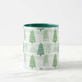 Mug Modern Christmas Trees Pattern (Centre)