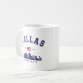 Mug Modern Cityscape of Dallas Texas (Devant gauche)