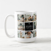 Mug Modern Collage “Merry Christmas” Multi Photo | (Gauche)