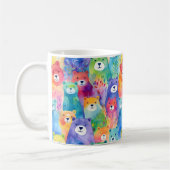 Mug Modern colorful watercolor bears pattern  (Gauche)