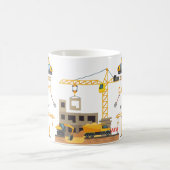 Mug Modern Construction Simple Kid's Birthday (Centre)