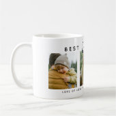 Mug Modern Custom Best Daddy Ever | 3 Photo (Gauche)