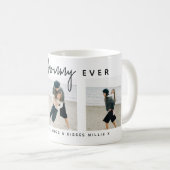 Mug Modern Custom Best Mommy Ever | 3 Photo (Devant droit)