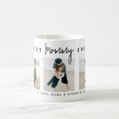 Mug Modern Custom Best Mommy Ever | 3 Photo (Centre)