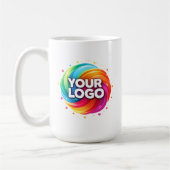 Mug Modern Custom Business Logo Branded Large (Gauche)