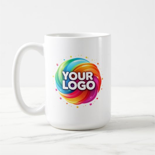 Mug Modern Custom Business Logo Branded Large (Gauche)