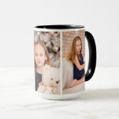 Mug Modern Custom Three Photo Collage (Devant droit)