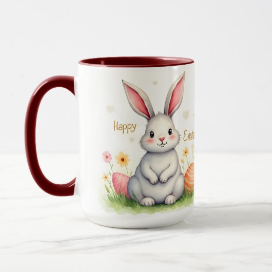 Mug Modern Cute Easter Bunny And Eggs Collection (Gauche)