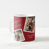 Mug Modern Elegant 4 Photo Collage Famille Cadeau (Devant gauche)