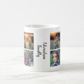Mug Modern family photo collage monogram name (Centre)