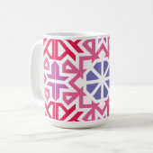 Mug Modern Geometric colorful Boho Pattern (Devant gauche)