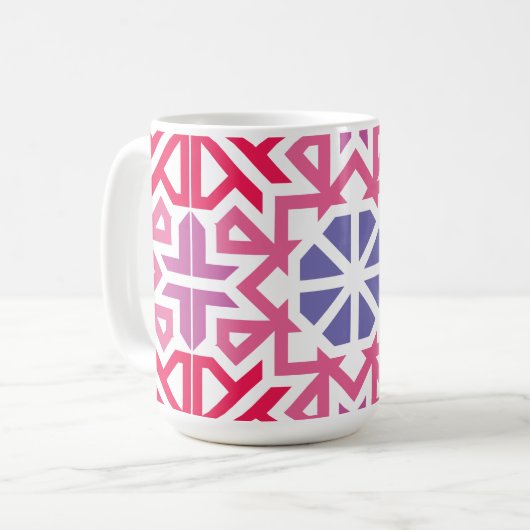 Mug Modern Geometric colorful Boho Pattern (Devant gauche)