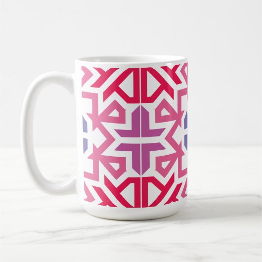 Mug Modern Geometric colorful Boho Pattern (Gauche)