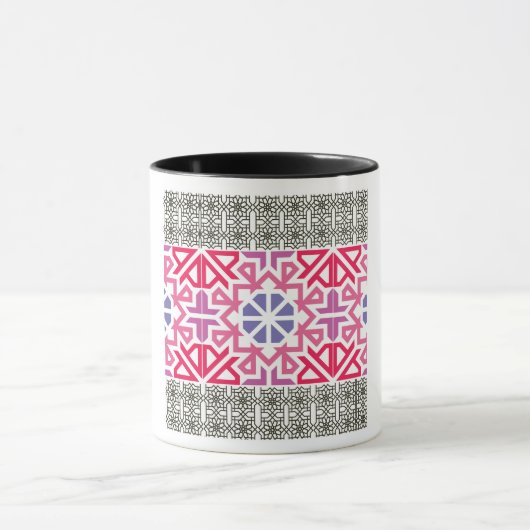 Mug Modern Geometric colorful Boho Pattern (Centre)