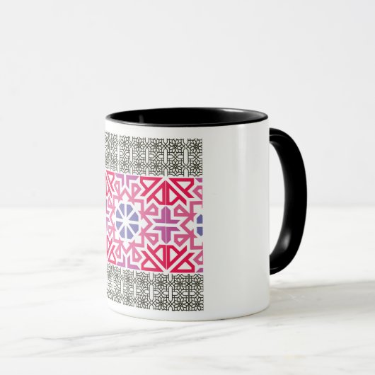 Mug Modern Geometric colorful Boho Pattern (Devant droit)