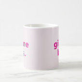 Mug Modern Gimme Kiss | Typography Pink Text (Centre)